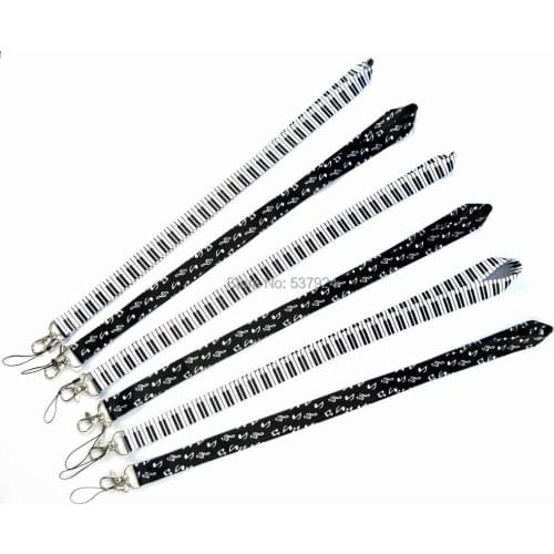 New 20Pcs ME Notes Piano Keys The Lion Key ID Card Cell Phone Neck Strap Lanyard W