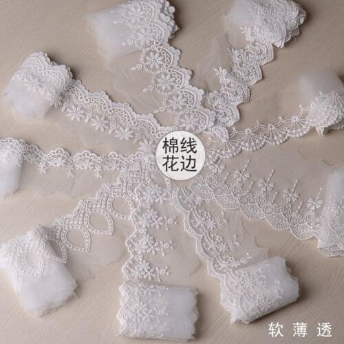 Wholesale Ivory Water soluble Lace Trim DIY Veil Hat And Bridal Dress Hem 5 Yards/Lots