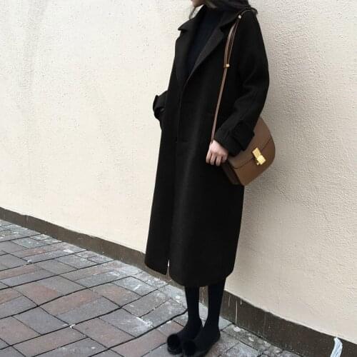 Autumn 2020 Plus Size Winter Coat Women Warm Cashmere Jacket Long Wool Coats Thick Womens Jackets Casaco Feminino WXF509