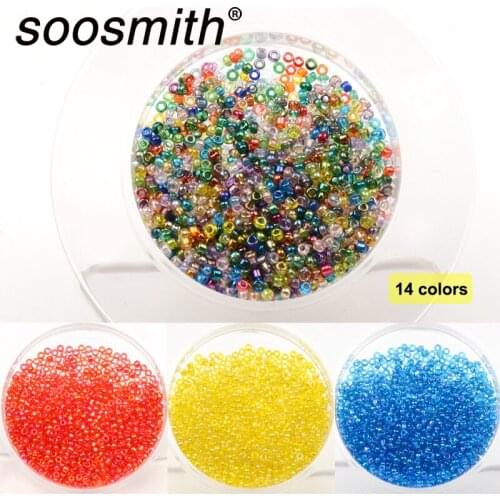 2mm 23 Colors Plating Corolful Czech Glass Spacer SeedBeads Charm Round Hole Beads For Jewelry Making DIY Accessorie Wholesale