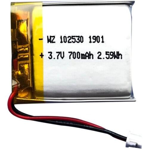 3.7V polymer lithium battery 102530-700mah driving recorder beauty equipment electronic gift battery