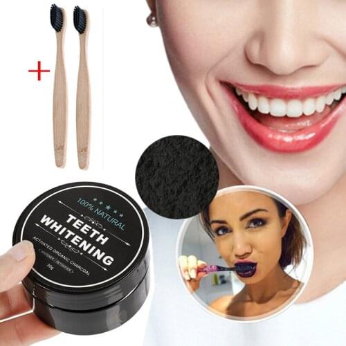 Professional Oral Hygiene Teeth Whitening Oral Care Charcoal Powder Natural Activated Charcoal Toothbrush Teeth Whitener Powder