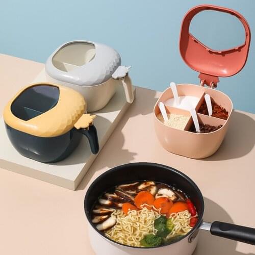 Foldable Storage Box Household Dispenser Plastic Kitchen Modern Spice Container Salt Condiments Rangement Cuisine Kitchen Items
