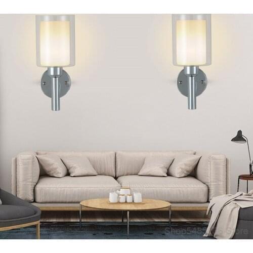 Modern Minimalist Led Wall Lamp Creative Personality Bedroom Bedside Study Living Room Stairway Aisle Balcony Decorative Lamps