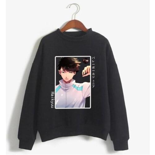 Hoodie Sweatshirt Haikyuu Hoodies Harajuku Womens Cartoon Hoodie Men Unisex Casual