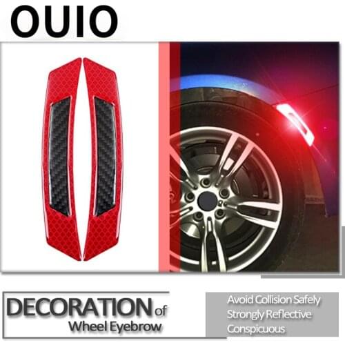 Carbon Fiber Car Reflective Strip Protective Sticker For Seat Leon Ibiza Renault Duster Megane 2 Logan Captur Clio Mazda 3 CX-5