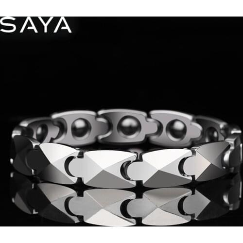 High Polished Tungsten Men Fashion Bracelets 20.5CM Length Plating with Free Gift Box, Free Shipping, Customized