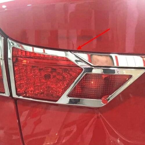 For Honda City 2014-2017 ABS Chrome Rear Tail Light Lamps Mouldings Cover Trim car styling car Accessories 4pcs
