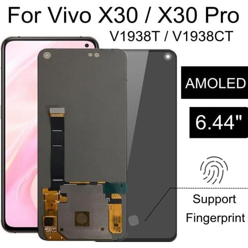 6.44" AMOLED For VIVO X30 5G LCD Display Touch Screen Assembly Replacement Accessory For 5G phone VIVO V1938CT V1938T LCD