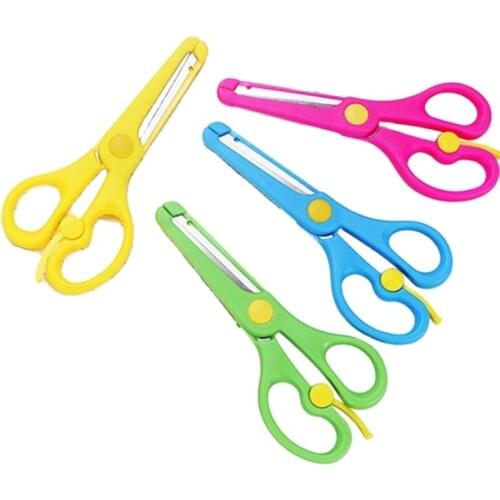 1PC Mini Children Scissors Kawaii Stationery Kid novelty Crafts DIY Plastic Scissors Students Cute Craft Kindergarten Supplies