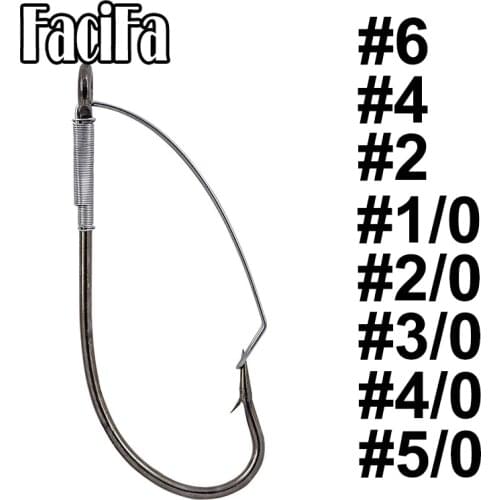 20 pcs Weedless Barbed Fishing Hook Wacky Rig Hook High Carbon Steel Bass Fly Hook Carp Fishing hook Accessories Tackle