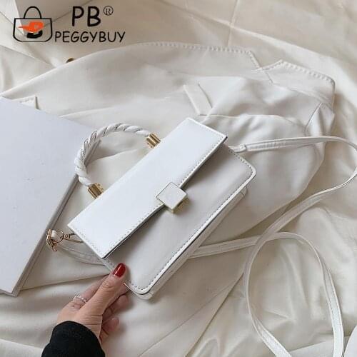 2021 Mini Shoulder Bags Fashion PU Leather Solid Color Messenger Bag Casual Women Small Shoulder Bags for Women