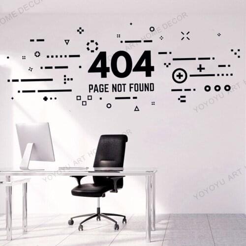404 Page not found Quotes wall sticker,Office Programmer Css Code Office Wall Decals, Office Art Wall Decals Office,JC175