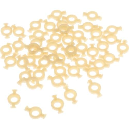 50 Pieces Plastic Trumpet Valve Guides for Repairing Trumpet Musical Instrument Accs