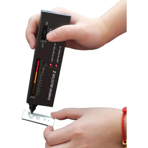 Diamond Indicator Test Pen V2 Professional High Accuracy Diamond Tester Gemstone Gem Selector Jewelry Watcher Tool LED