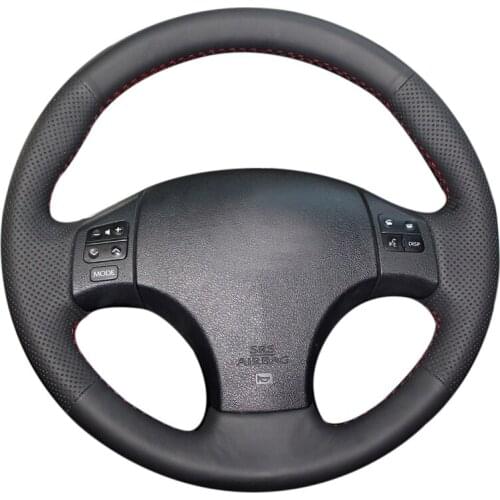 Microfiber leather On Car Steering Wheel Cover for Lexus IS300 braid on the steering wheel case