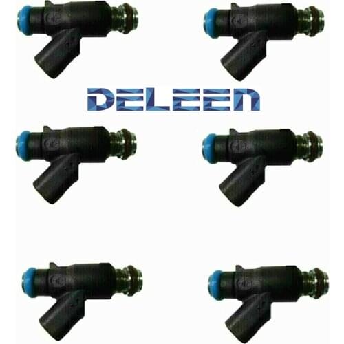 Deleen 6x High impedance Fuel Injector 12616862 12588610 / FJ968 For Chevrolet Car Accessories