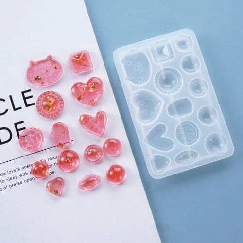 DIY Ear Studs Silicone Mould Crafts Jewelry Earring Pendant Making Tools Crystal Epoxy Resin Mold