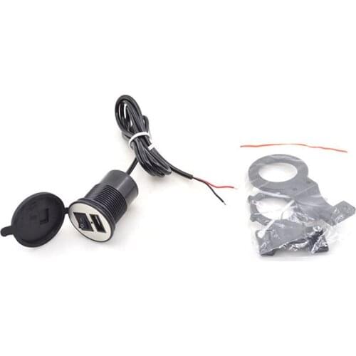 DIY Water-proof 5V/2.0A USB Motorcycle Power Adapter Charger Motorbike Cell Phone Charger With ON/OFF Swtich