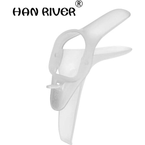 HANRIVER 10pieces of the disposable use asepsis dilator voyeuristic speculum cervical examination of department of gynaecology