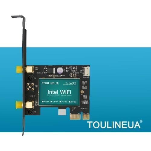 Intel 7265PCIE 7265Pci-e 7265desktop Intel 7265 AC 7265AC 7265NGW Bluetooth 4.0 PCI-E PCIe 1x X1 WiFi Card For desktop PC