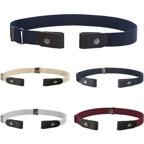 Invisible Lazy Buckle-Free Elastic Waist Belt Stretchy Women Men For Jean Pants Dress Waistband Adjustable No Hassle Girdle Band