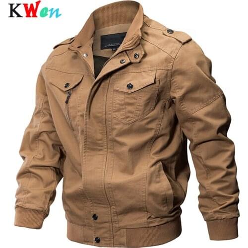 New Military Jacket Men Winter Cotton Jacket Coat Army Mens Brand Pilot Jackets Air Force Spring Cargo Large size 5XL 6XL