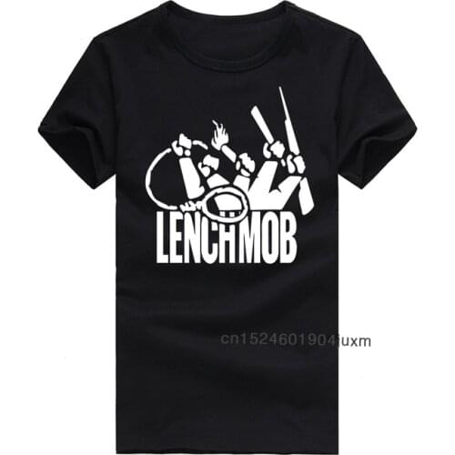 New Arrival Men Tshirts Lench Mob N.W.A T Shirts Rock Roll Hip Hop T-Shirt Clothing Graphic Printed Man Camisetas O Neck Cotton