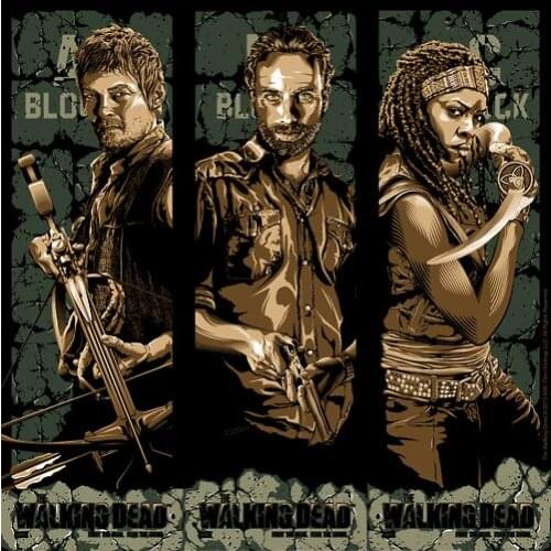 Strong Return The Walking Dead Classic Retro Vintage Kraft Poster Decorative DIY Wall Canvas Sticker Home Bar Posters Decor Gift