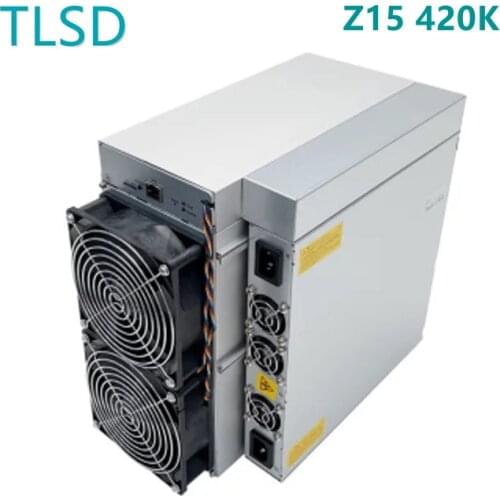 TLSD Used Antminer Z15 420K Bitcoin Mining Machine with Power Supply