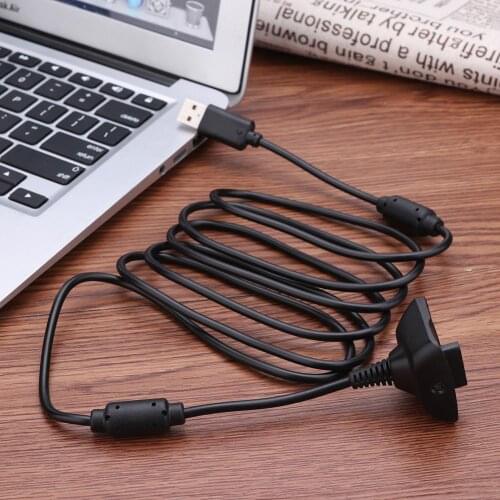 USB Controller Charging Cable Excellent PVC Soft and Comfortable Feel Power Supply Cord for XBOX 360 Wireless Joystick