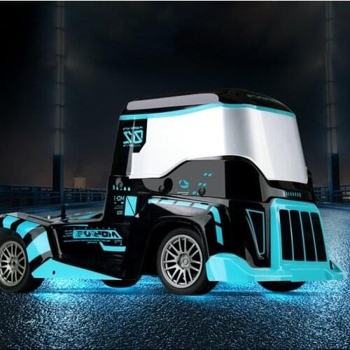 1/10 RC Cool Light Model trailer Truck Head Speed Drift Remote Control Racing Toy heavy trail Car Gift