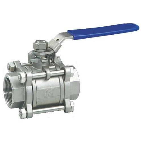 1pcs 3/4" Full Port Ball Valve Threaded 3Pcs-type(not 3 pcs) Stainless Steel 304 1000WOG NEWHigh Quality