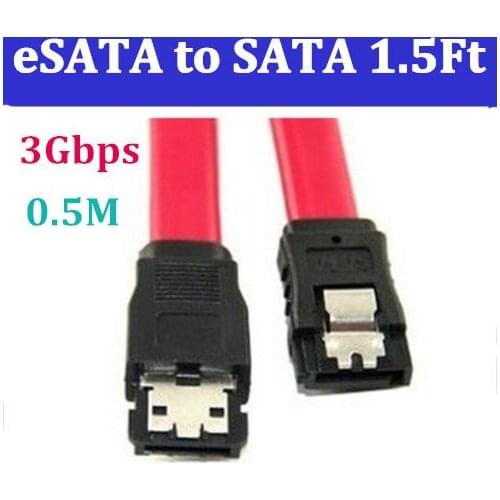 3PCS eSATA to SATA Shielded External Serial ATA Cable Lead Wire for HDD