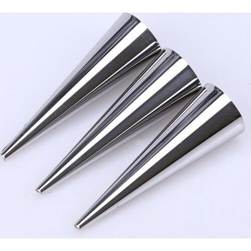3Pcs/set Cones Horn Tubes S/L Pastry Roll Cream Roll Mold Conical Pastry Croissant Cake Bread Mold Kitchen Bakeware Tool