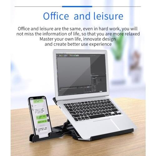 360 Rotatable Plastic Monitor holder Notebook Base Stand Portable Mount Office SchoolHome Gaming Laptop Cooler