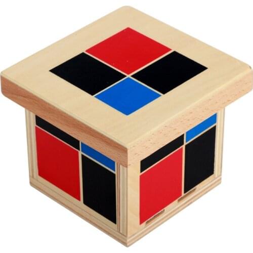 Baby Toy Montessori Materials Binomial Cube for Early Childhood Educational Preschool Training Learning Toys for Baby Great Gift