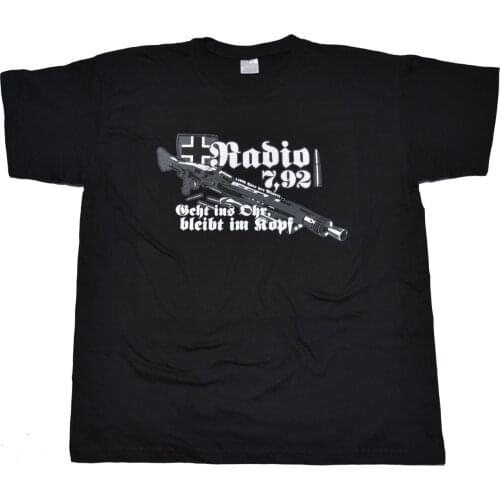 Radio 792 lustiges MG42 Motiv G71U - RAC T-Shirt. Summer Cotton Short Sleeve O-Neck Mens T Shirt New S-3XL