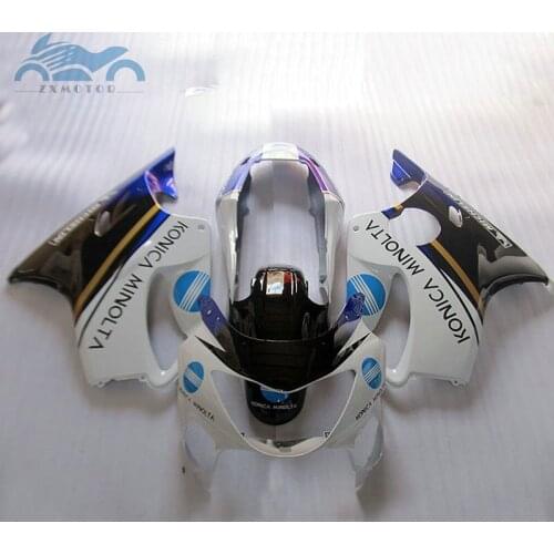Injection high grade for HONDA body repair parts fairings CBR 600 F4 1999 2000 white Konica 99 00 cbr600 f4 custom fairings N8M