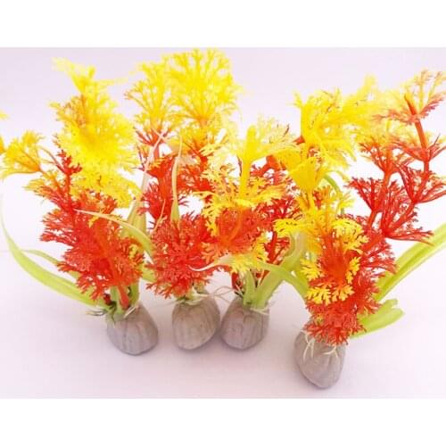 12cm Aquarium Plastic Plants Ornaments Fish Tank decoration Water Grass Aquarium Decor
