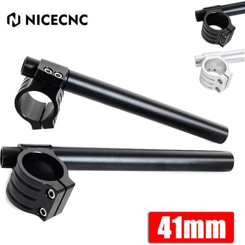 New 1" 41mm Clipons Clip-On Handlebars For Harley-Davidson Dyna Softail Touring Tour Glide Motocross Supermoto Motorcycle