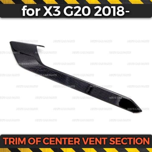 Trim of center vent section case for BMW X3 2018- ABS plastic 1 set / 1 pcs molding decoration car styling
