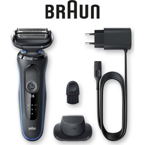 ORIGINAL Braun Series 5 B1200s Rechargeable Cordless Shaver, EasyClean, EasyClick Wet & Dry for Man B1200S