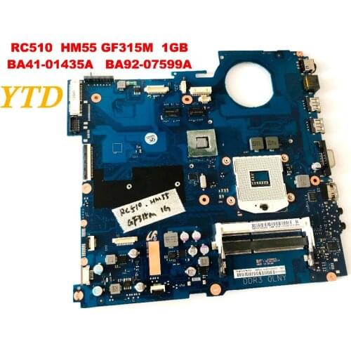 Original for SAMSUNG RC510 laptop motherboard HM55 GF315M 1GB BA41-01435A BA92-07599A tested good free shipping