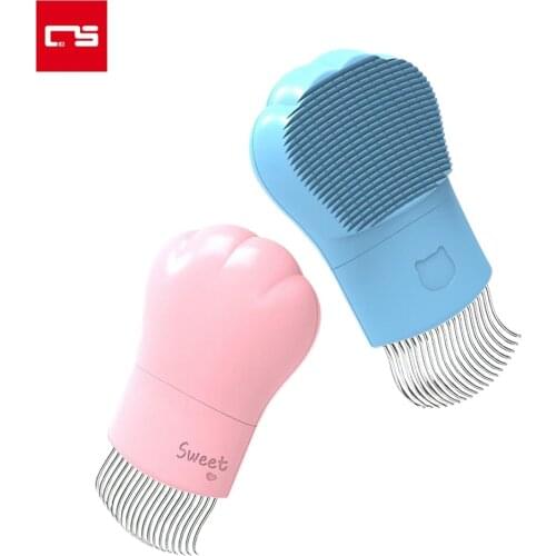 Dog Comb Pet Cat Loose Hairs Remove Brush Handle Separated Double Head Massage Brush Comb for Cat Grooming Cleaner Tool