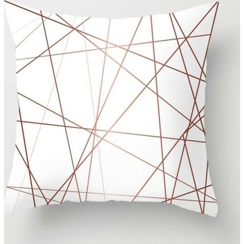 Pink Polyester Pillow Case Sofa Car Waist Throw Cushion Cover Home Decor