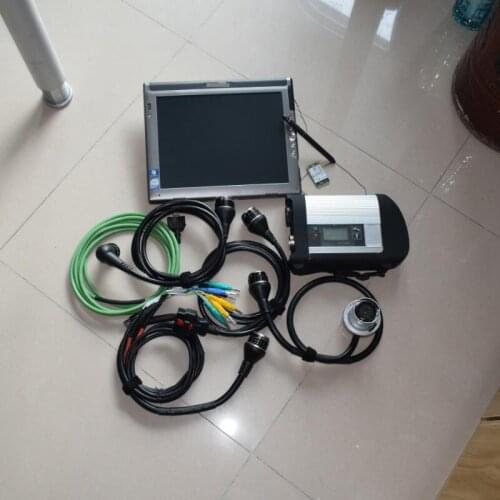 Sd connect mb star c4 diagnostic-tool for cars&trucks with 2020.12 software mini ssd in tablet le1700 ultra-thin run fast