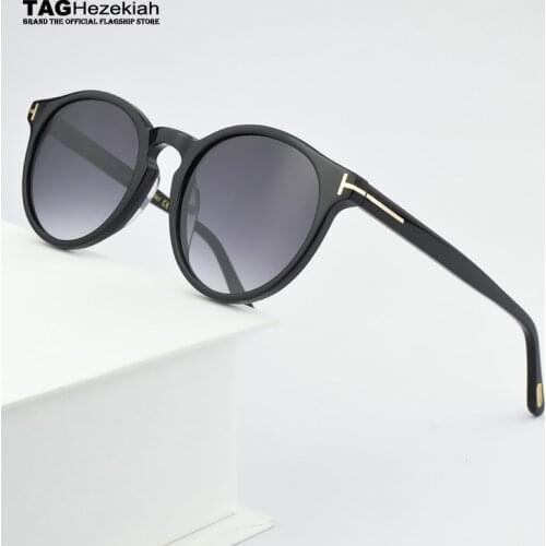 2021 New vintage acetate sunglasses for men Round retro UV400 Eyeglasses drive outdoor quality fashion sun glasses Women tf0591