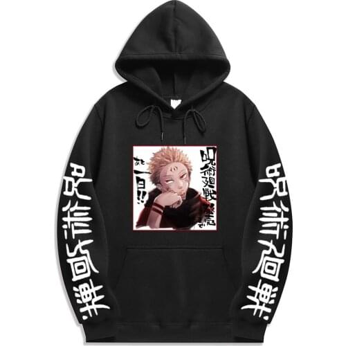 2021 japan Anime Jujutsu Kaisen Hoodie Streetwear Pullover Sweatshirt Costume Hoodies Harajuku Hombre