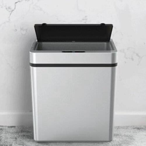 Automatic Pressless ligent Induction Motion Sensor Kitchen Trash Can Wide Opening Sensor Waste Garbage Bin